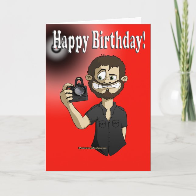 cameraman birthday 2 card (Front)
