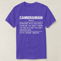 Cameraman Noun Cool Camera Photography Lover Fuuny