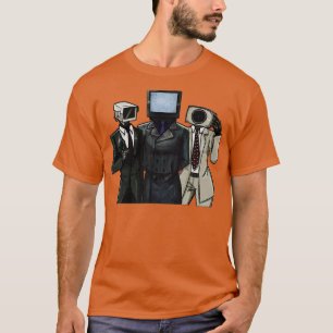 Cameraman Speakerman TVman Skibidi Toilet meme gam T-Shirt
