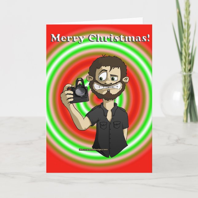 Cameraman Xmas Card (Front)