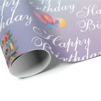 Cameramen's Birthday  Wrapping Paper