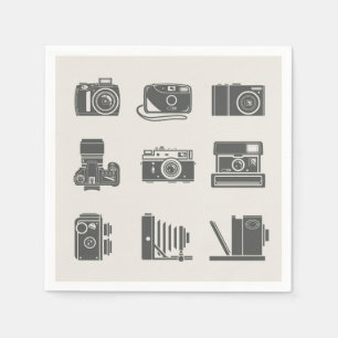 Cameras Vintage Photography Napkin
