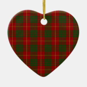 Cameron Clan Family Tartan Ceramic Tree Decoration