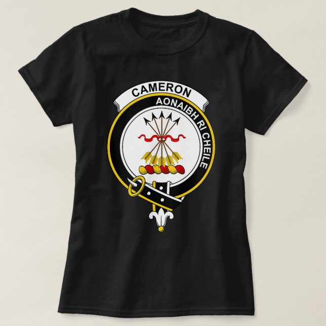 Cameron Coat of Arms  Family Crest  T-Shirt (Design Front)