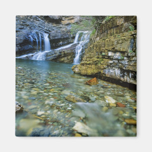Cameron Falls in Waterton Lakes National Park in Magnet