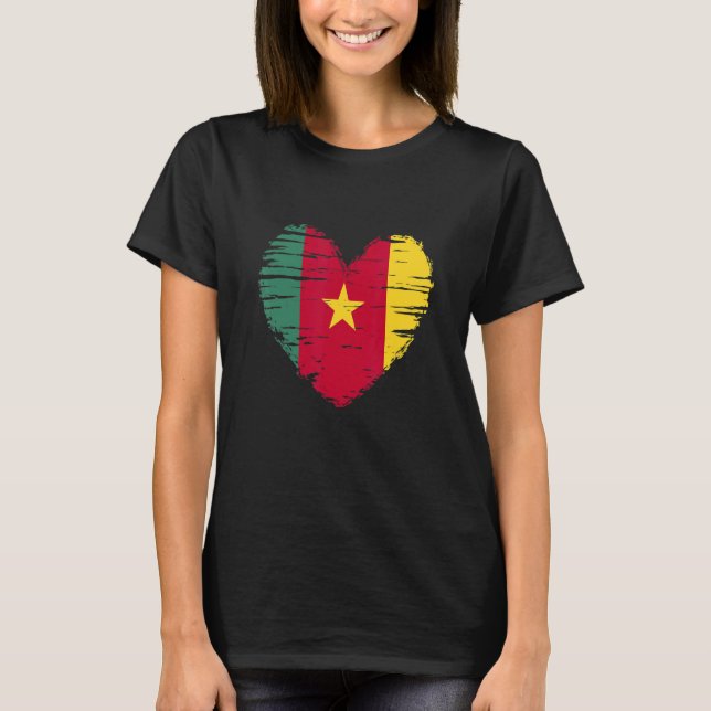 Cameron Heart Cameron Flag Cameron Pride T-Shirt (Front)