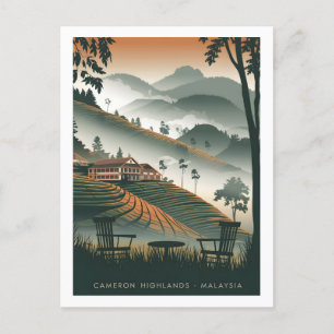 Cameron Highland Malaysia Postcard