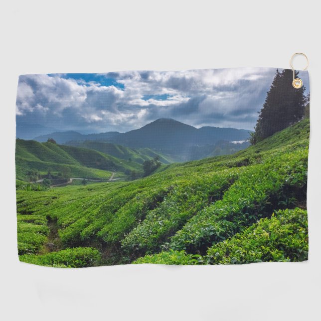 Cameron Highlands Tea Plantation Golf Towel (Horizontal)