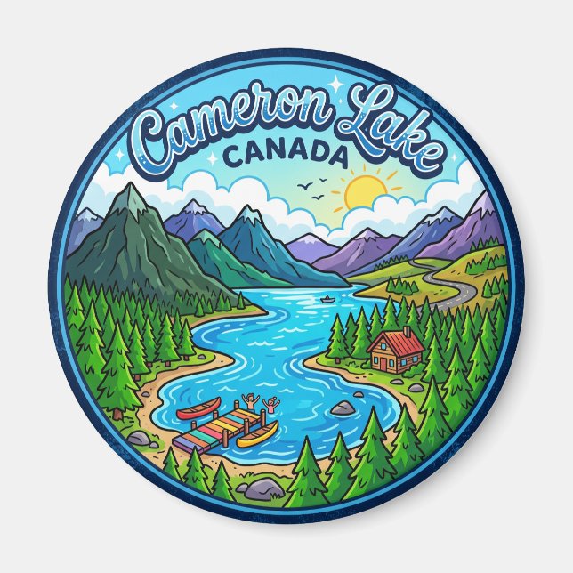 Cameron Lake, British Columbia, Canada Canada Magnet (Front)
