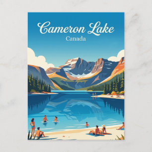 Cameron Lake Canada Postcard