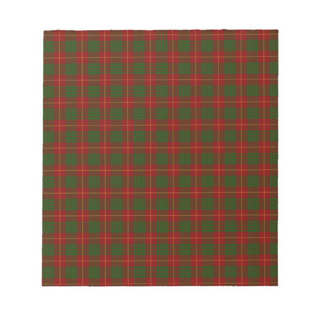 Cameron Tartan Notepad (Front)