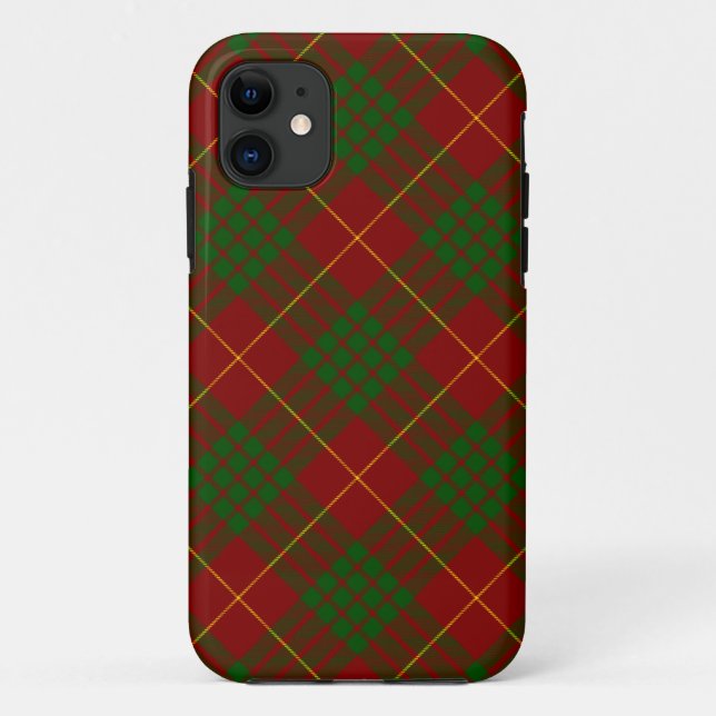 Cameron tartan red green plaid Case-Mate iPhone case (Back)