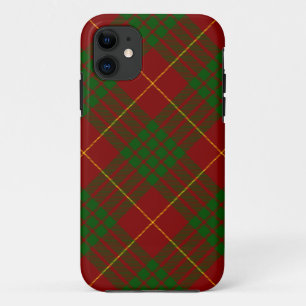 Cameron tartan red green plaid iPhone 11 case