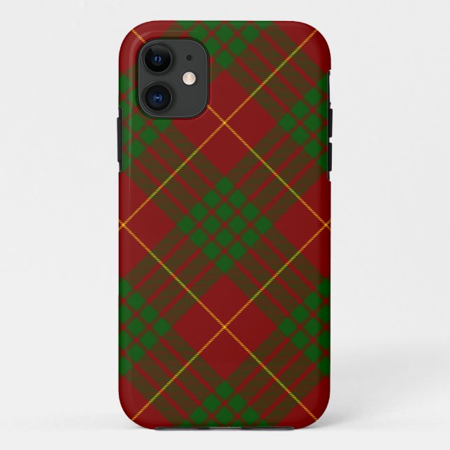 Cameron tartan red green plaid Case-Mate iPhone case (Back)