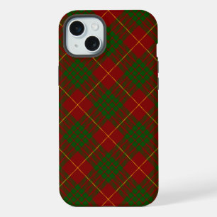 Cameron tartan red green plaid iPhone 15 plus case