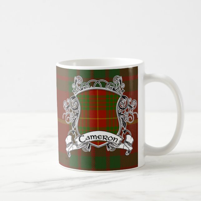 Cameron Tartan Shield Coffee Mug (Right)