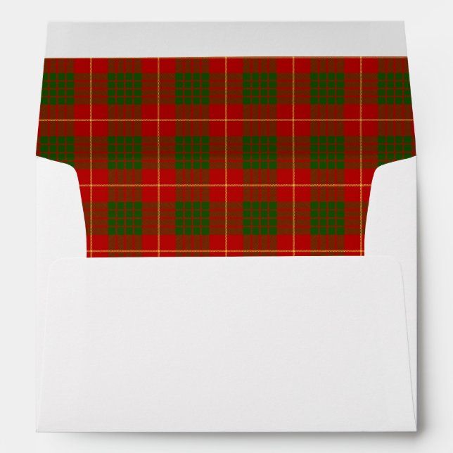Cameron Tartan Wedding Envelopes (Back (Bottom))