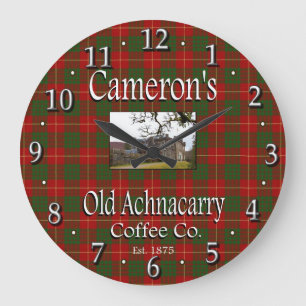 Cameron's Old Achnacarry Coffee Co. Wall Clock