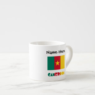 Cameroon and Cameroonian Flag Personalised Espresso Cup