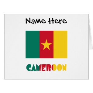 Cameroon and Cameroonian Flag with Your Name