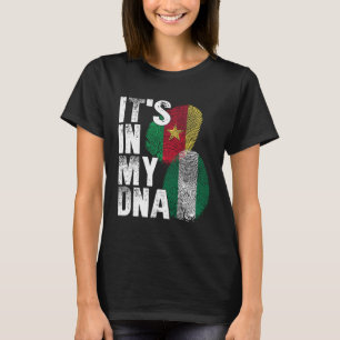 Cameroon And Nigerian Mix DNA Heritage Flag T-Shirt