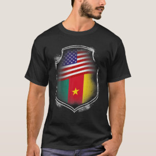 Cameroon Cameroon USA Flags Cameroonian American P T-Shirt