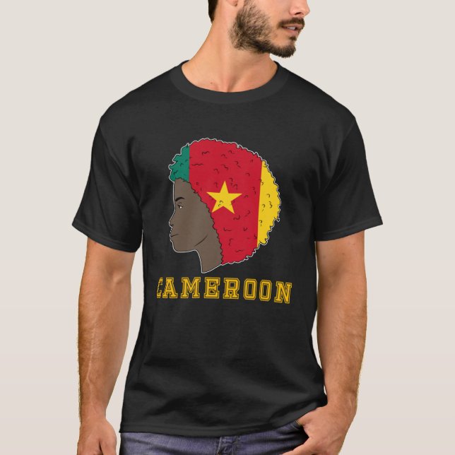 Cameroon Cameroonian Africa Proud Princess Queen M T-Shirt (Front)
