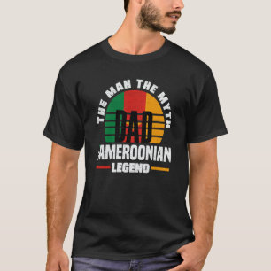 Cameroon Cameroonian Cameroon Flag Fathers Day T-Shirt
