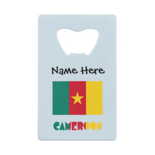 Cameroon Cameroonian Flag Black Personalised 