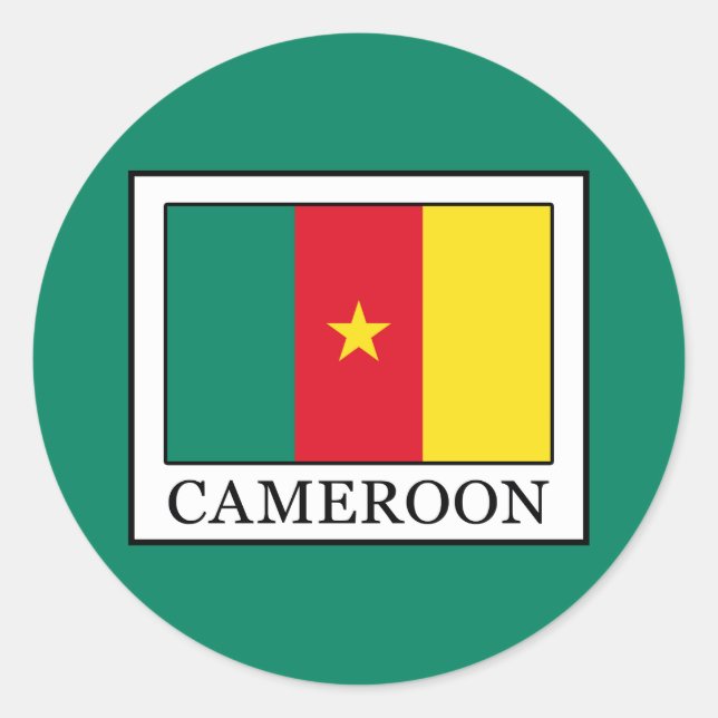 Cameroon Classic Round Sticker (Front)
