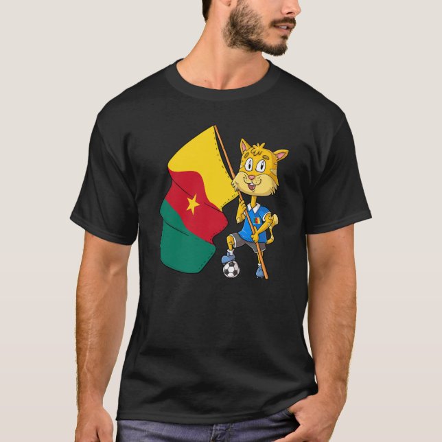 Cameroon fan cat  1 T-Shirt (Front)