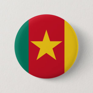 Cameroon Flag 6 Cm Round Badge