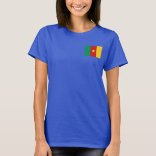 Cameroon Flag and Map dk T-Shirt