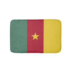 Cameroon flag bath mat