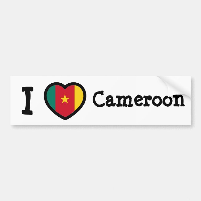 Cameroon Flag Bumper Sticker (Front)