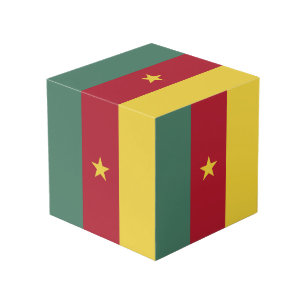 Cameroon flag cube