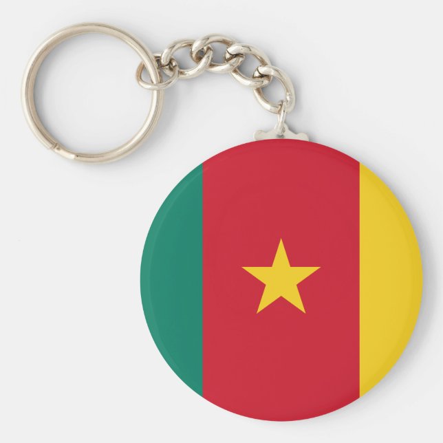 Cameroon Flag Key Ring (Front)