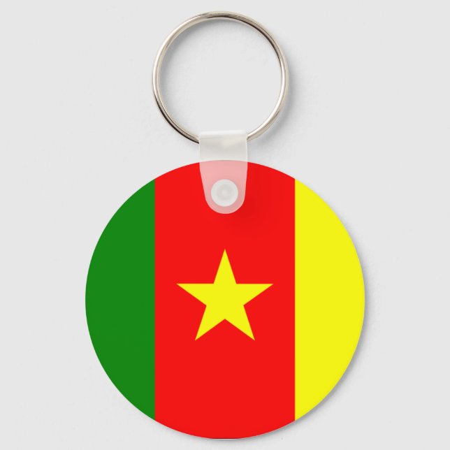 Cameroon Flag Keychain (Front)