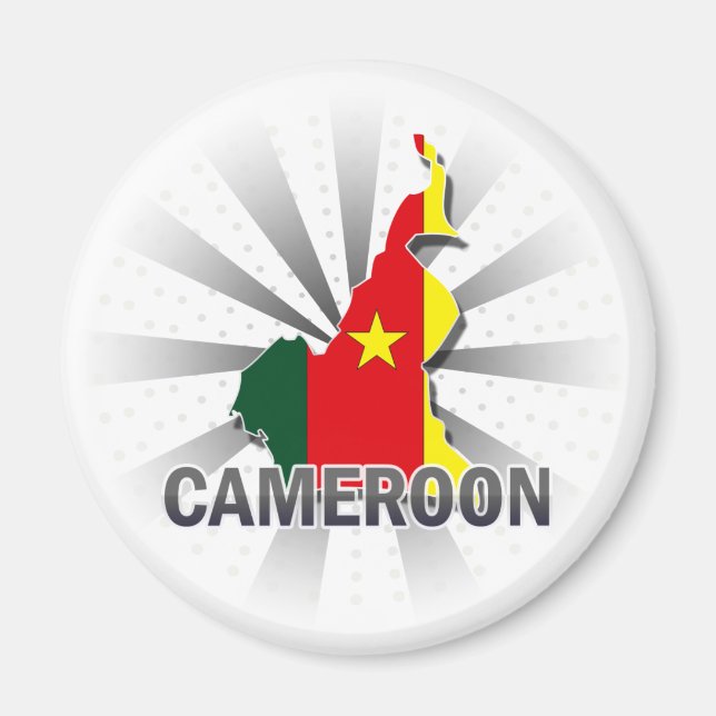 Cameroon Flag Map 2.0 Magnet (Front)