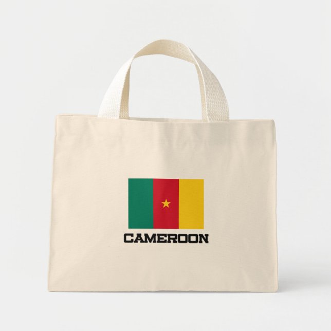 Cameroon Flag Mini Tote Bag (Front)