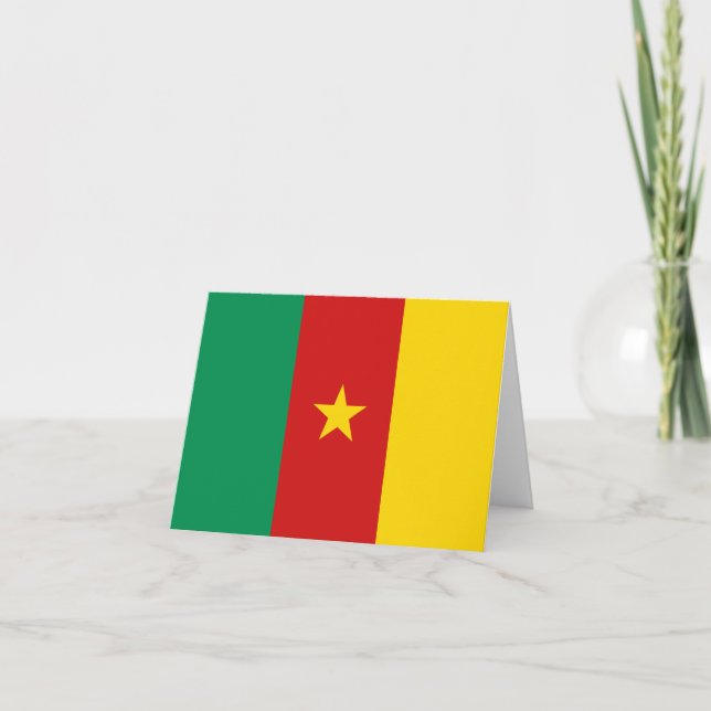 Cameroon Flag Notecard (Front)