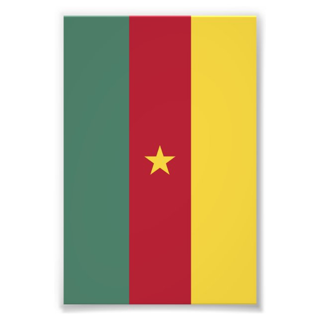 Cameroon flag photo print (Front)