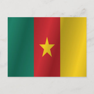 Cameroon flag postcard