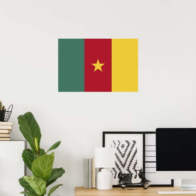 Cameroon flag poster (Home Office)