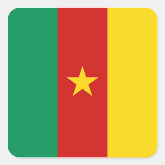 Cameroon Flag Sticker (Front)