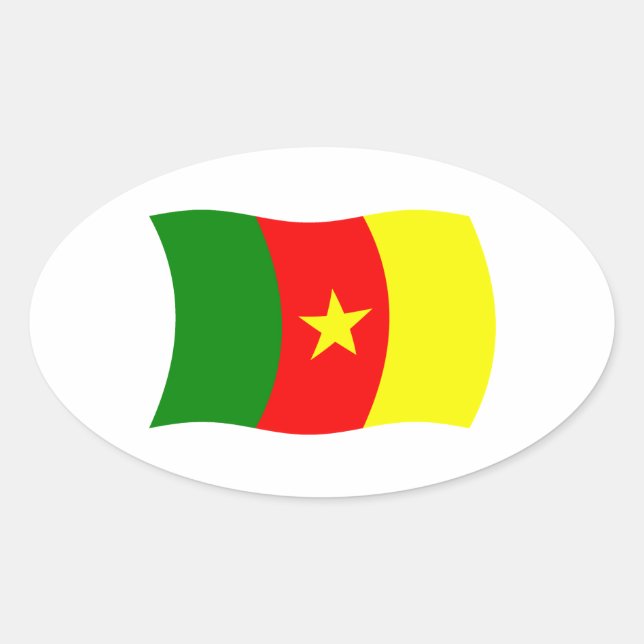Cameroon Flag Sticker (Front)