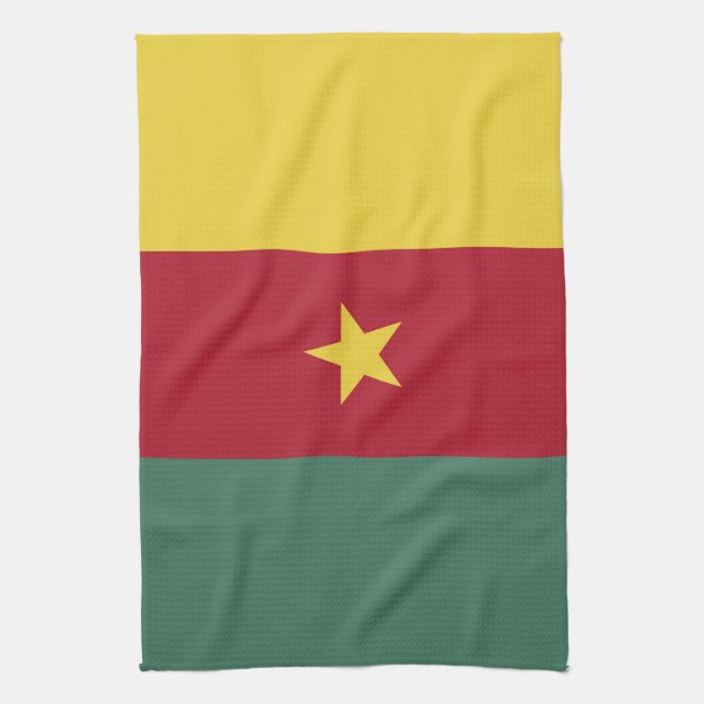 Cameroon flag tea towel (Vertical)