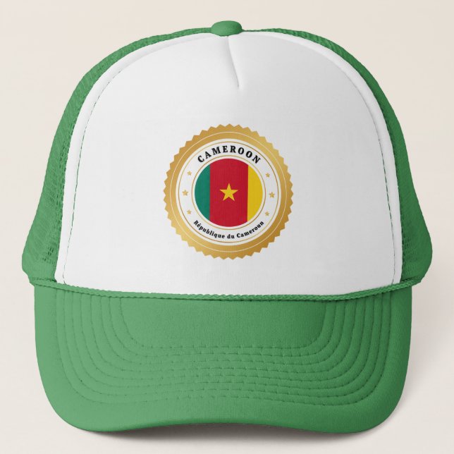 Cameroon Flag Trucker Hat (Front)