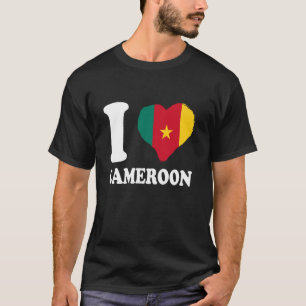 Cameroon I Love Cameroon Cameroonian Roots Cameroo T-Shirt