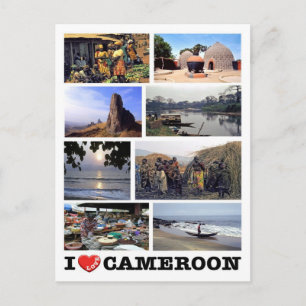 Cameroon - I Love - Postcard